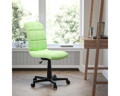 BLNK Clayton Vinyl Mid-Back Quilted Swivel Task Office Chair