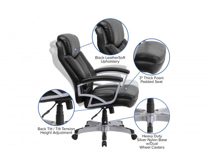 BLNK - HERCULES Series LeatherSoft Executive Swivel Ergonomic Office Chair with Arms