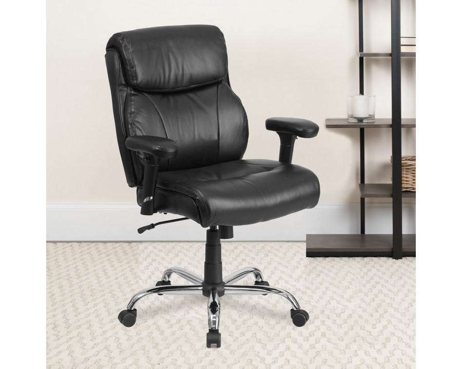 BLNK - HERCULES Series LeatherSoft Ergonomic Task Office Chair with Clean Line Stitching and Arms