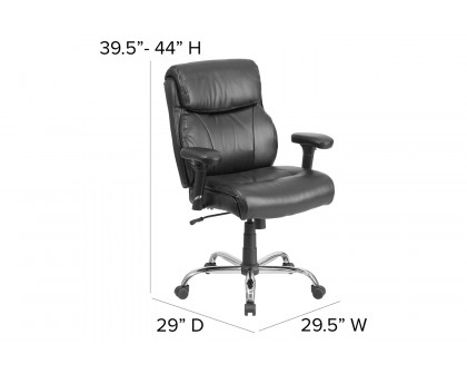 BLNK - HERCULES Series LeatherSoft Ergonomic Task Office Chair with Clean Line Stitching and Arms