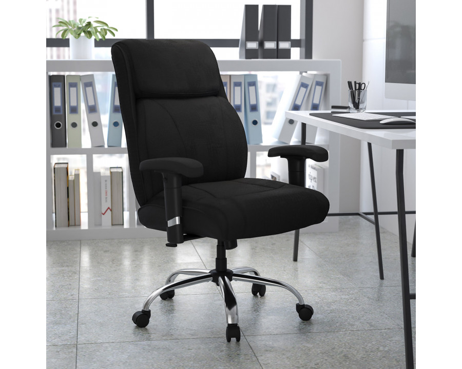 BLNK - HERCULES Series Fabric Ergonomic Task Office Chair with Line Stitching and Adjustable Arms