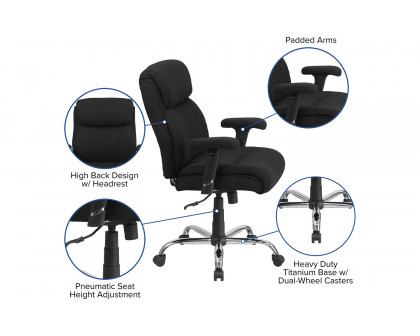 BLNK - HERCULES Series Fabric Ergonomic Task Office Chair with Line Stitching and Adjustable Arms