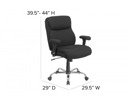 BLNK - HERCULES Series Fabric Ergonomic Task Office Chair with Line Stitching and Adjustable Arms