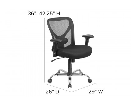 BLNK - Adjustable Height Mesh Swivel Office Chair with Wheels