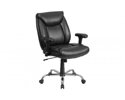 BLNK - HERCULES Series LeatherSoft Deep Tufted Ergonomic Task Office Chair with Adjustable Arms