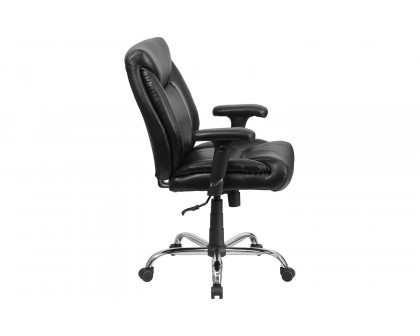 BLNK - HERCULES Series LeatherSoft Deep Tufted Ergonomic Task Office Chair with Adjustable Arms