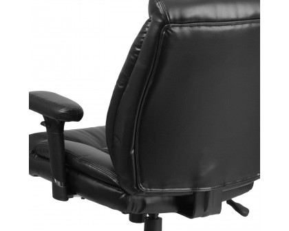 BLNK - HERCULES Series LeatherSoft Deep Tufted Ergonomic Task Office Chair with Adjustable Arms