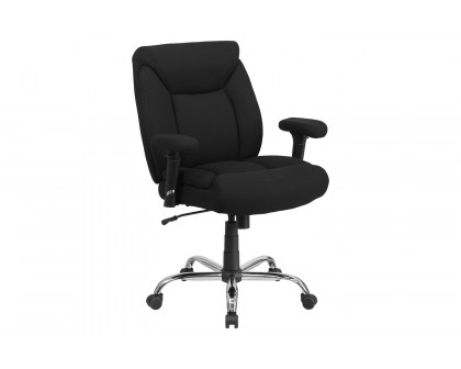 BLNK - HERCULES Series Fabric Deep Tufted Swivel Ergonomic Task Office Chair with Adjustable Arms