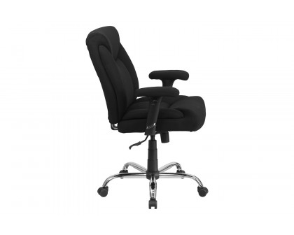 BLNK - HERCULES Series Fabric Deep Tufted Swivel Ergonomic Task Office Chair with Adjustable Arms