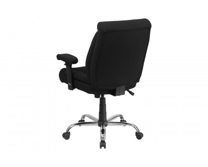 BLNK - HERCULES Series Fabric Deep Tufted Swivel Ergonomic Task Office Chair with Adjustable Arms