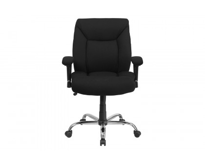 BLNK - HERCULES Series Fabric Deep Tufted Swivel Ergonomic Task Office Chair with Adjustable Arms