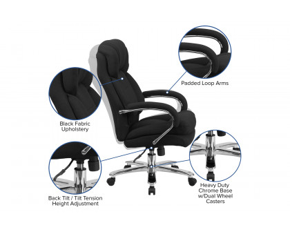 BLNK - HERCULES Series Fabric Executive Ergonomic Office Chair with Loop Arms