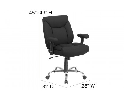 BLNK - HERCULES Series Fabric Executive Ergonomic Office Chair with Loop Arms