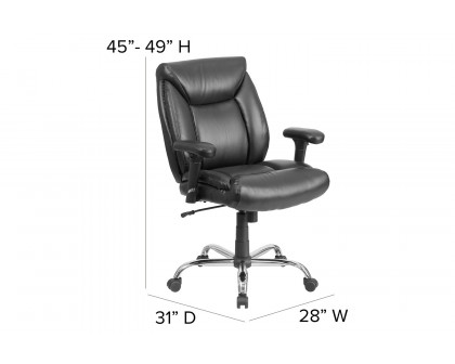 BLNK - LeatherSoft Swivel Executive Desk Chair with Wheels