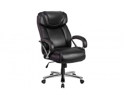 BLNK HERCULES Series LeatherSoft Executive Swivel Ergonomic Office Chair with Extra Wide Seat - Black