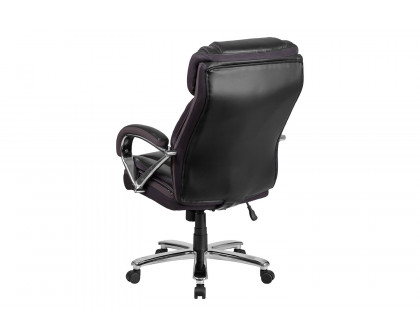 BLNK HERCULES Series LeatherSoft Executive Swivel Ergonomic Office Chair with Extra Wide Seat - Black