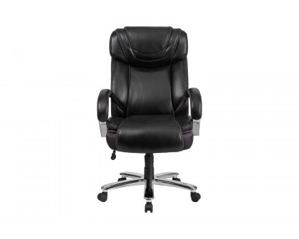 BLNK HERCULES Series LeatherSoft Executive Swivel Ergonomic Office Chair with Extra Wide Seat - Black