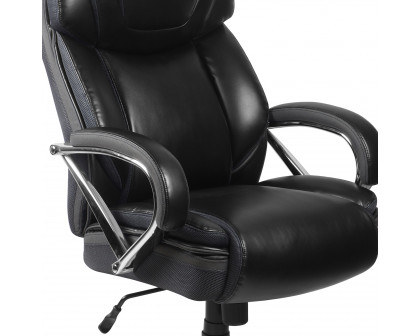 BLNK HERCULES Series LeatherSoft Executive Swivel Ergonomic Office Chair with Extra Wide Seat - Black