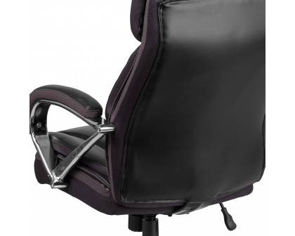 BLNK HERCULES Series LeatherSoft Executive Swivel Ergonomic Office Chair with Extra Wide Seat - Black