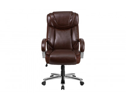 BLNK HERCULES Series LeatherSoft Executive Swivel Ergonomic Office Chair with Extra Wide Seat - Brown