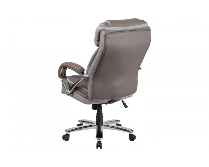 BLNK HERCULES Series LeatherSoft Executive Swivel Ergonomic Office Chair with Extra Wide Seat - Taupe