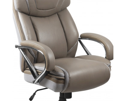 BLNK HERCULES Series LeatherSoft Executive Swivel Ergonomic Office Chair with Extra Wide Seat - Taupe