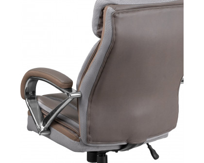 BLNK HERCULES Series LeatherSoft Executive Swivel Ergonomic Office Chair with Extra Wide Seat - Taupe