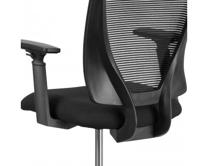 BLNK Harper Ergonomic Fabric Mid-Back Mesh Drafting Chair with Seat and Adjustable Foot Ring - with Adjustable Arms