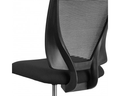 BLNK Harper Ergonomic Fabric Mid-Back Mesh Drafting Chair with Seat and Adjustable Foot Ring