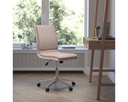 BLNK Madigan Mid-Back Armless Swivel Task Office Chair with and Adjustable Chrome Base