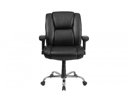 BLNK - HERCULES Series LeatherSoft Ergonomic Task Office Chair with Chrome Base and Adjustable Arms