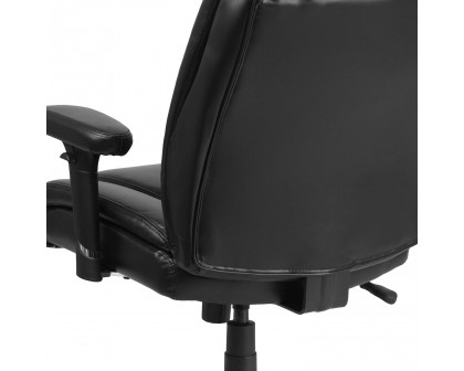 BLNK - HERCULES Series LeatherSoft Ergonomic Task Office Chair with Chrome Base and Adjustable Arms