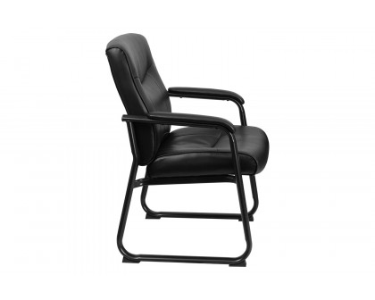 BLNK - HERCULES Series LeatherSoft Executive Side Reception Chair with Sled Base