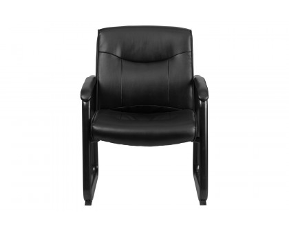 BLNK - HERCULES Series LeatherSoft Executive Side Reception Chair with Sled Base