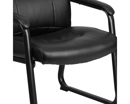 BLNK - HERCULES Series LeatherSoft Executive Side Reception Chair with Sled Base