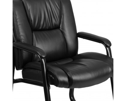 BLNK - Black LeatherSoft Side Reception Chairs