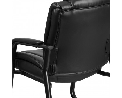 BLNK - Black LeatherSoft Side Reception Chairs