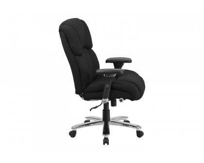 BLNK™ HERCULES Series Style 2 Fabric Executive Ergonomic Office Chair with Lumbar Knob - Black