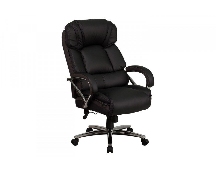 BLNK - HERCULES Series LeatherSoft Executive Swivel Ergonomic Office Chair with Chrome Base and Arms