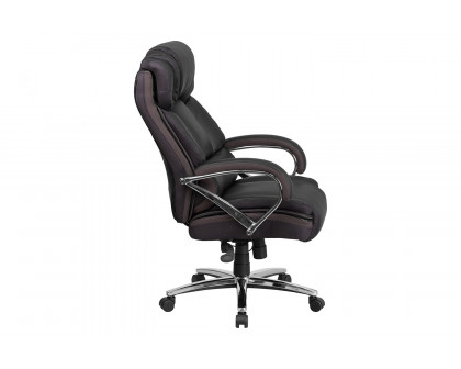 BLNK - HERCULES Series LeatherSoft Executive Swivel Ergonomic Office Chair with Chrome Base and Arms