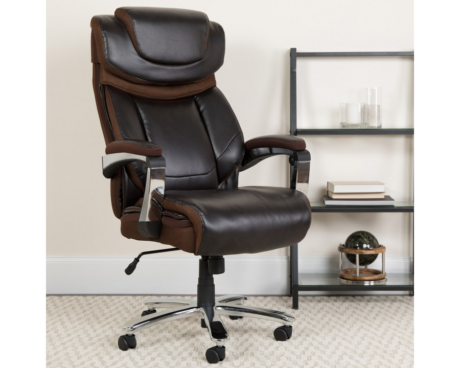 BLNK - LeatherSoft Executive Swivel Office Chair with Headrest and Wheels