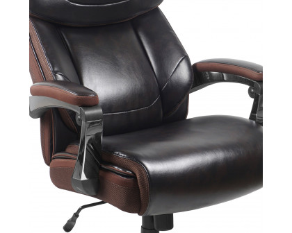 BLNK - LeatherSoft Executive Swivel Office Chair with Headrest and Wheels