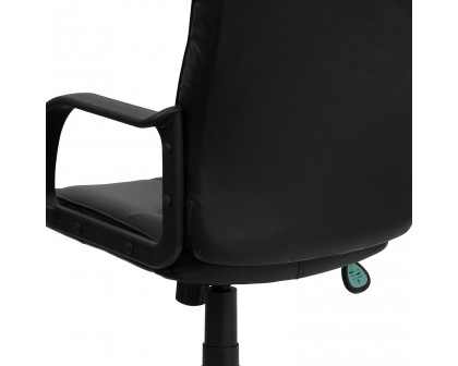 BLNK - Rider LeatherSoft Mid-Back Swivel Task Office Chair with Arms