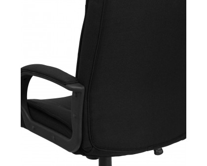 BLNK Jessica Fabric High Back Executive Swivel Office Chair with Arms - Black