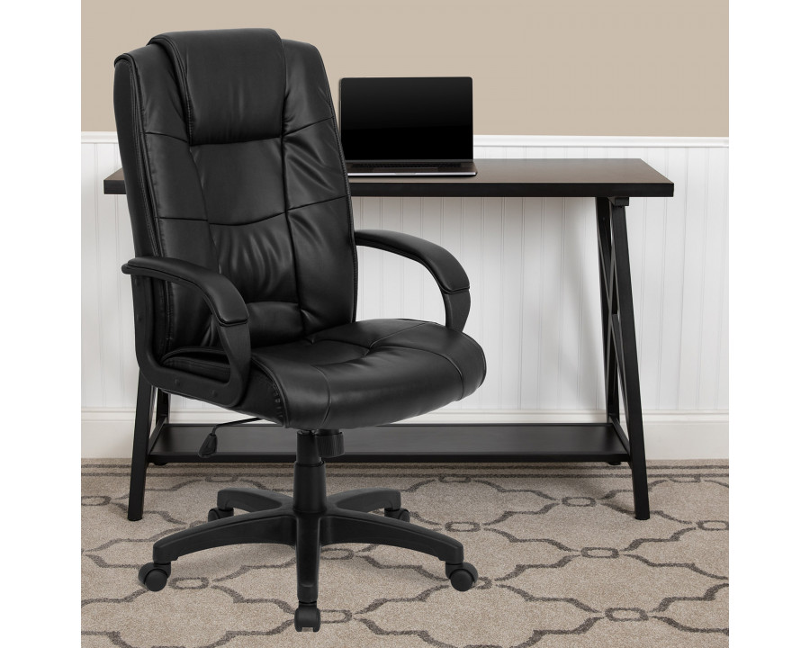 BLNK - Jessica LeatherSoft High Back Executive Swivel Office Chair with Arms