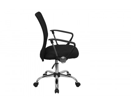 BLNK - Jenkins Mid-Back Mesh Swivel Task Office Chair with Lumbar Support Band and Arms