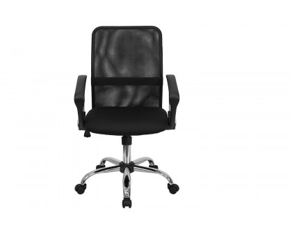 BLNK - Jenkins Mid-Back Mesh Swivel Task Office Chair with Lumbar Support Band and Arms