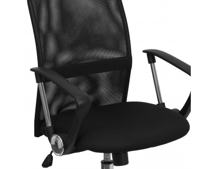 BLNK - Jenkins Mid-Back Mesh Swivel Task Office Chair with Lumbar Support Band and Arms