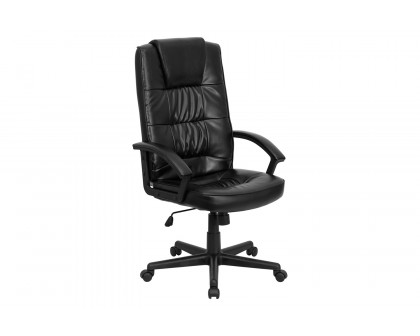 BLNK - Nora LeatherSoft High-Back Executive Swivel Office Chair with Arms