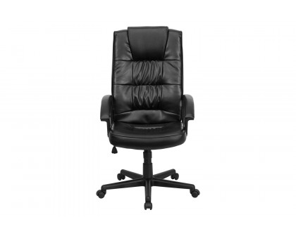 BLNK - Nora LeatherSoft High-Back Executive Swivel Office Chair with Arms